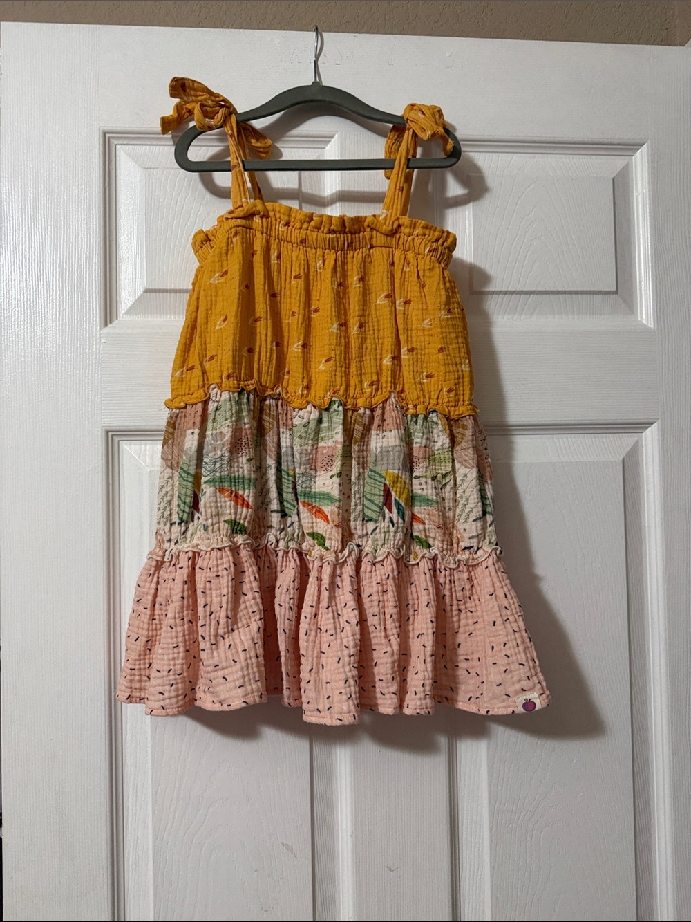 cheeky plum Yellow, Pink & Multicolor Tiered Sundress